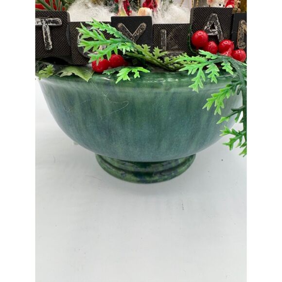 TRUE VINTAGE Christmas Assemblage Toyland Toys Haeger Pottery 50s Decor - Picture 8 of 8